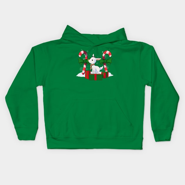 Red-Nosed Reindeer Kids Hoodie by saedru